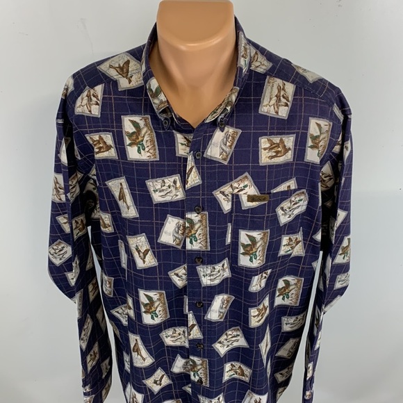 Woolrich Duck Theme long sleeve button down collar shirt. XL - Picture 3 of 8